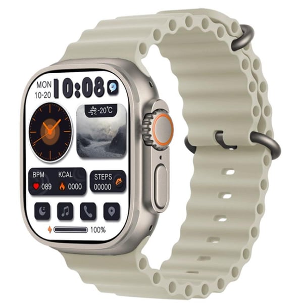 HK9 ultra2 gen2 smartwatch AMOLED display with ChatGPT (2 Watch Straps)