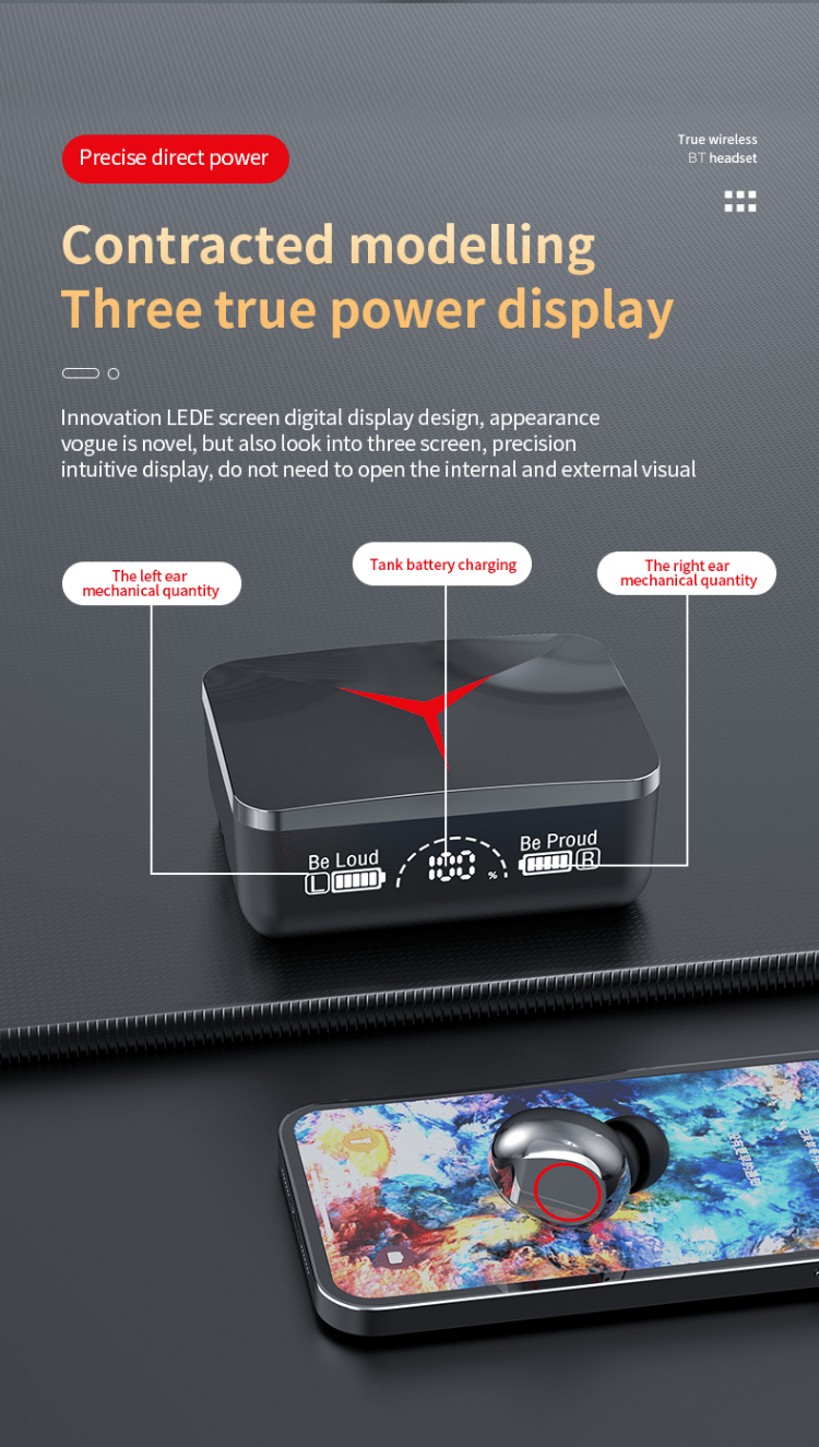M90 True Wireless Gaming Earbuds