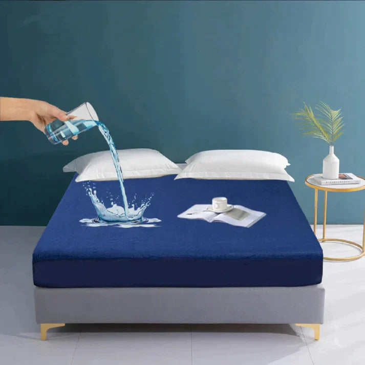 DoubleGuard Premium Waterproof Mattress Cover: Anti-Heat, Anti-Slip Protector