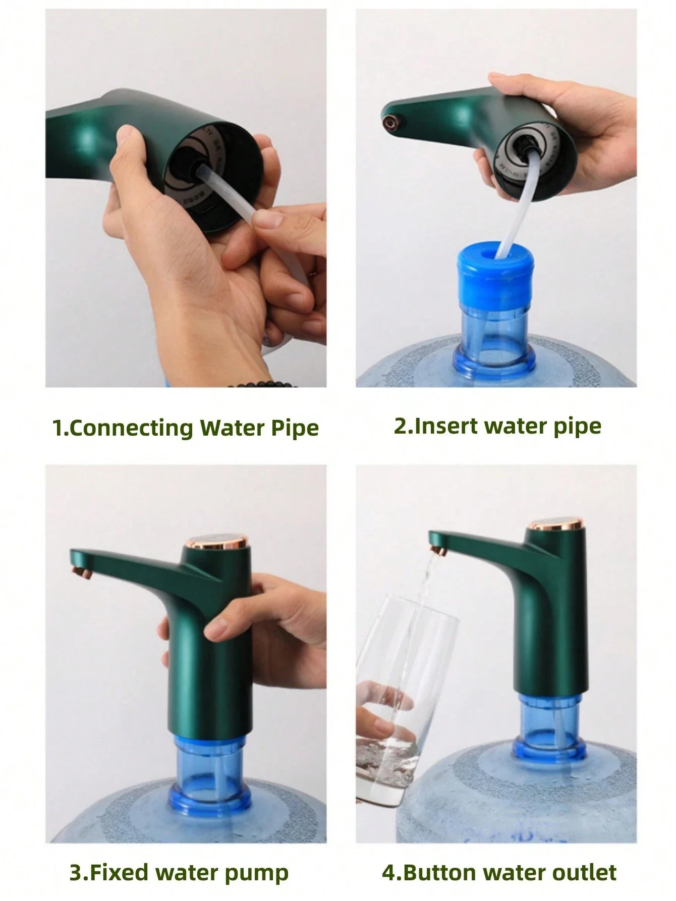 HydroFlow: Wireless Electric Water Pump Dispenser for Effortless Hydration