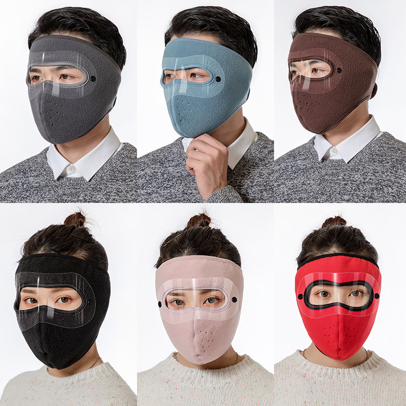 Thickened Warmth Mask Winter Riding Motorcycle Full Face Protective Mask Unisex Outdoor Sports Breathable Goggles Mask Windproof, Frostproof and Dustproof