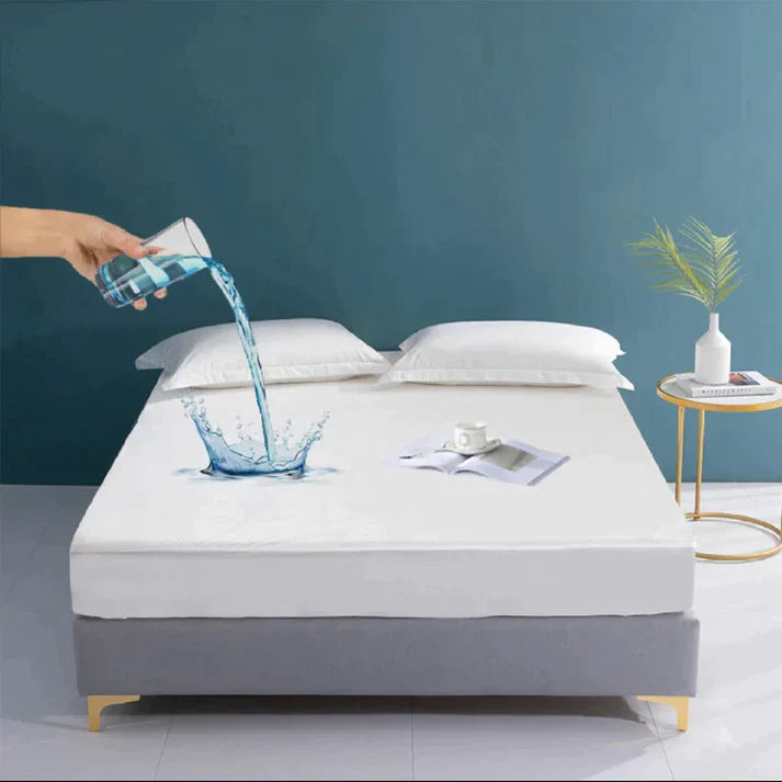 DoubleGuard Premium Waterproof Mattress Cover: Anti-Heat, Anti-Slip Protector