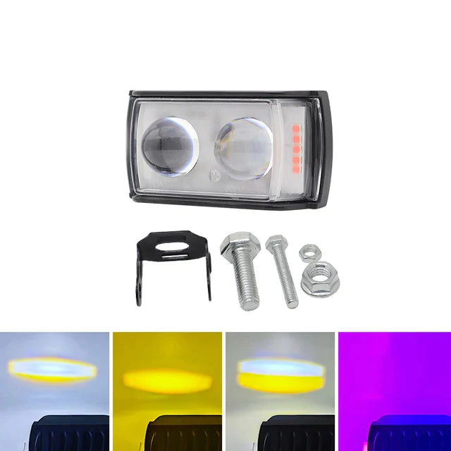 Fog LED Lights With Warning Light 4 Color