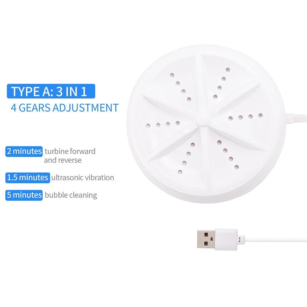 UltraClean: Your Mini Portable Ultrasonic Turbine Washer