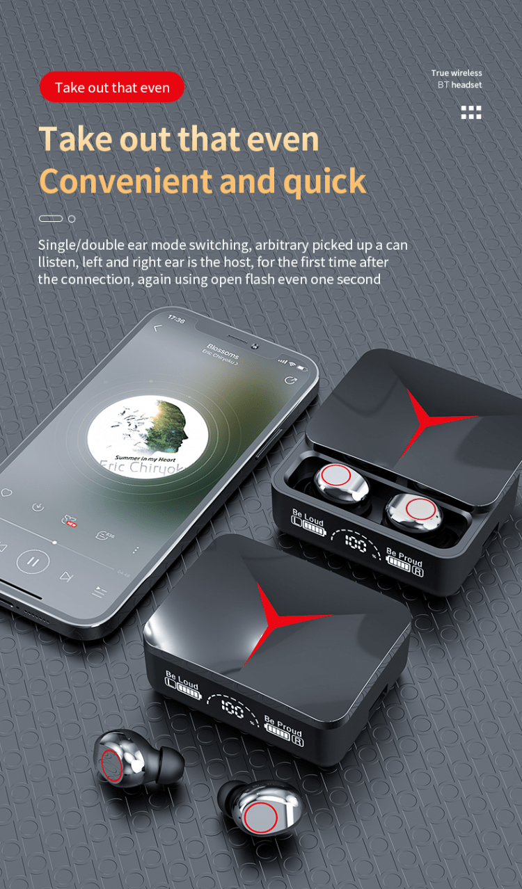 M90 True Wireless Gaming Earbuds