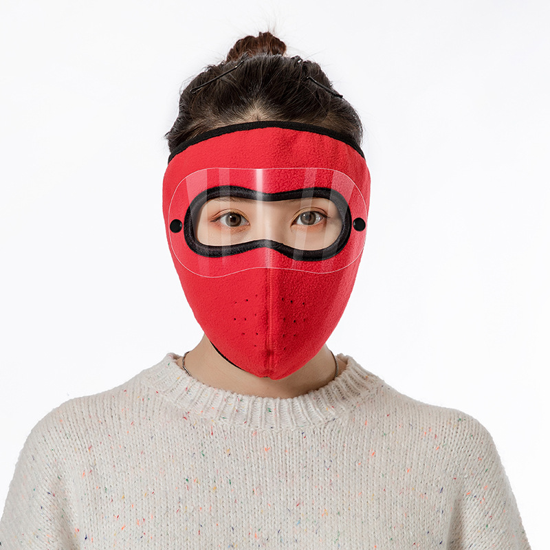 Thickened Warmth Mask Winter Riding Motorcycle Full Face Protective Mask Unisex Outdoor Sports Breathable Goggles Mask Windproof, Frostproof and Dustproof