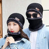CozyFleece Duo - Wool Beanie Cap with Neck Warmer Set