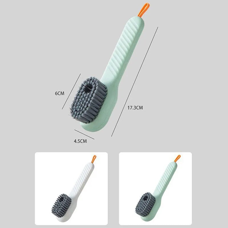 Shoe Brush Automatic Liquid Discharge Deep Cleaning Soft Bristles Household Laundry Cleaning Brush for Daily Use