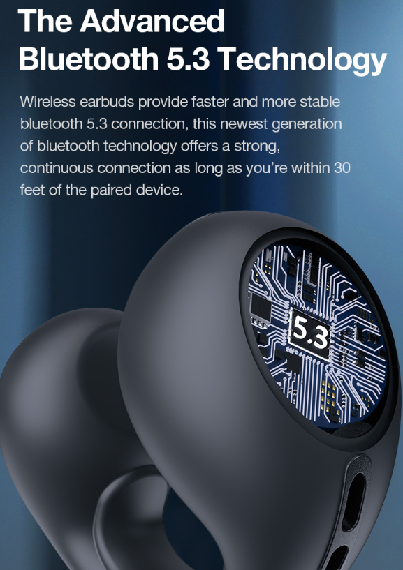 Waterproof Ear Clip Bone Conduction Headphones