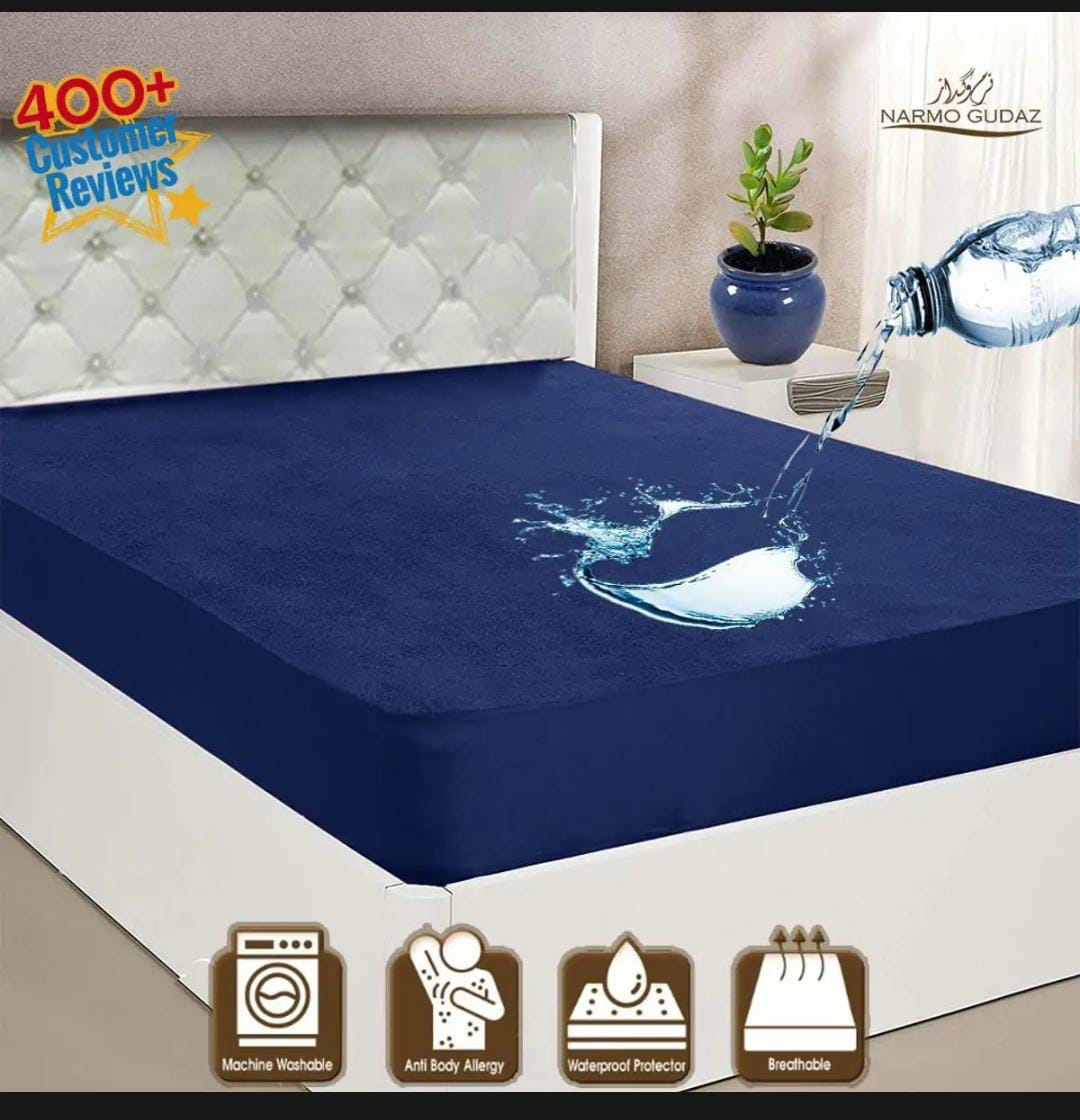 DoubleGuard Premium Waterproof Mattress Cover: Anti-Heat, Anti-Slip Protector