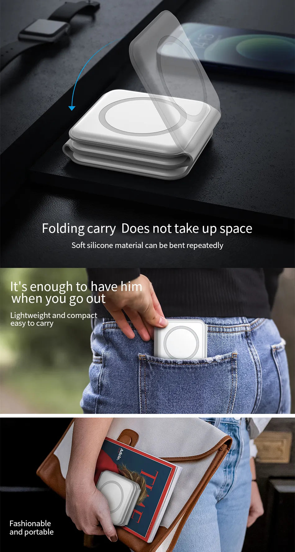 WiWU Magnetic Wireless Charger 3 in 1