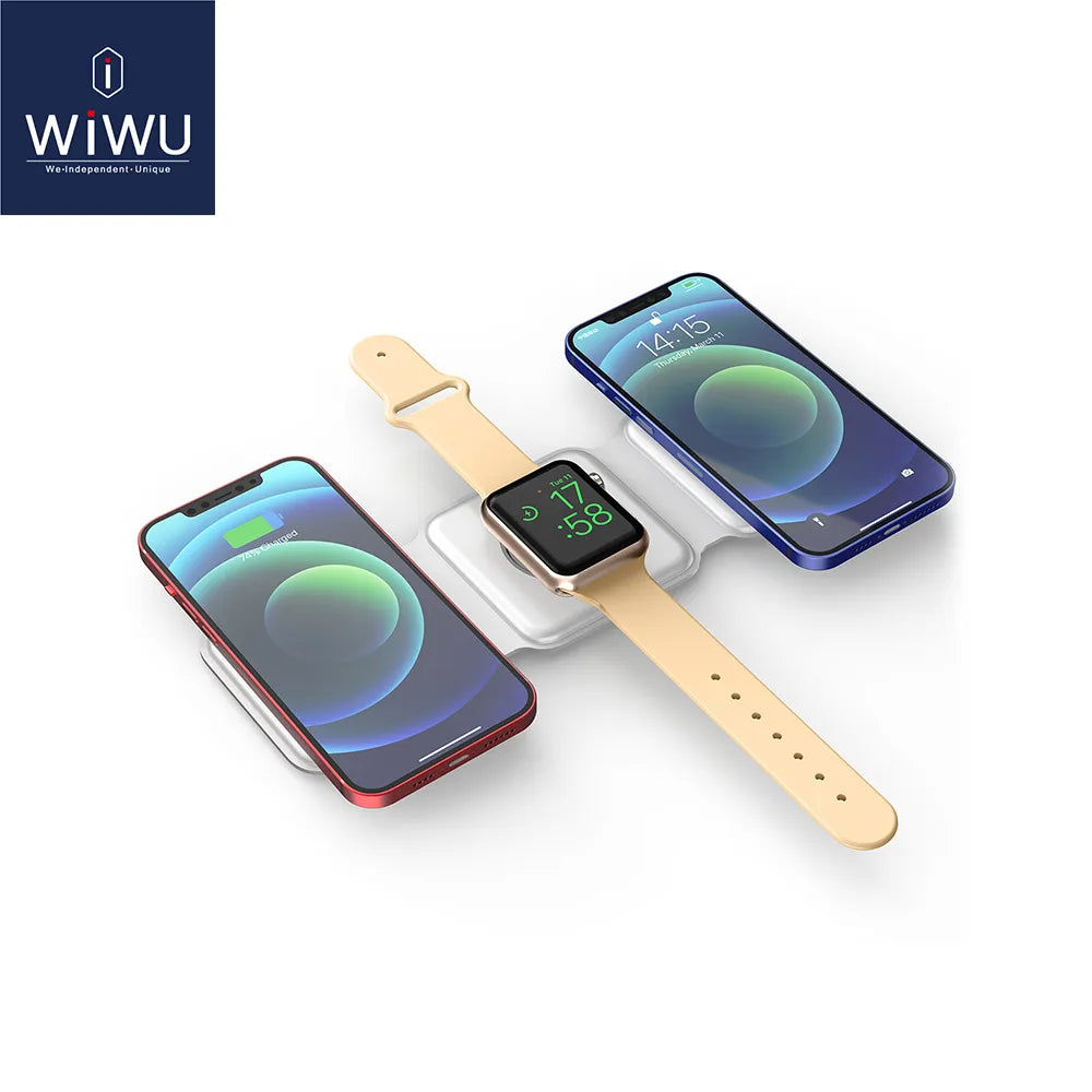 WiWU Magnetic Wireless Charger 3 in 1