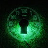 Acrylic Modern Neon Wall Clock With Neon LED Backlight