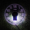Acrylic Modern Neon Wall Clock With Neon LED Backlight