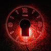 Acrylic Modern Neon Wall Clock With Neon LED Backlight